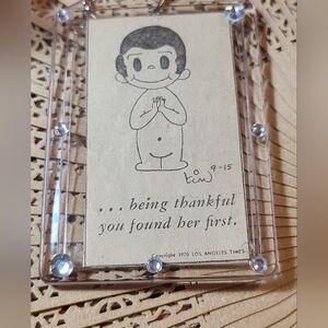 Vintage Black and White Cartoon Keychain